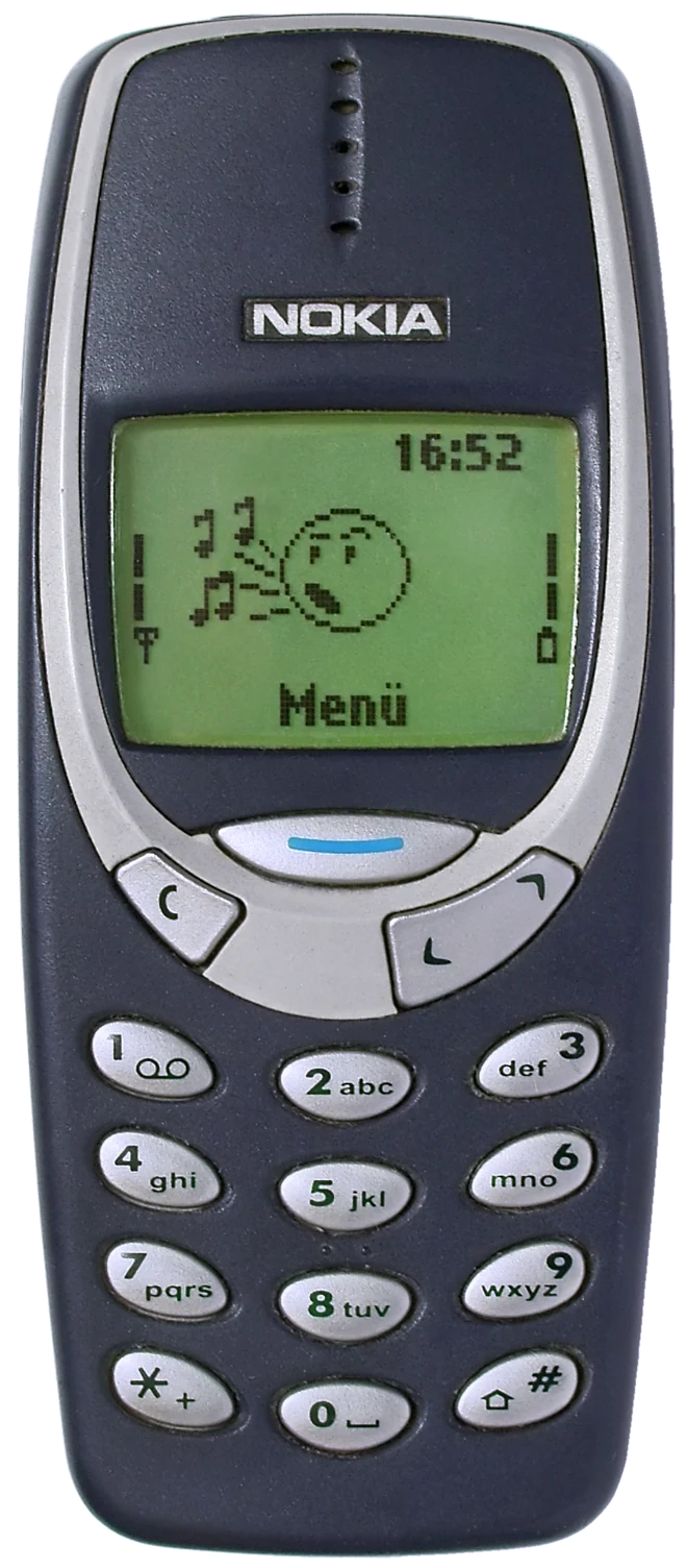 Original blue Nokia 3310 handset
